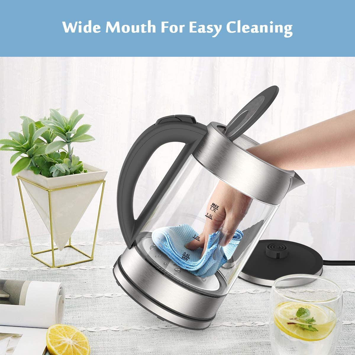 Homgeek Kettle Glass Electric Kettle