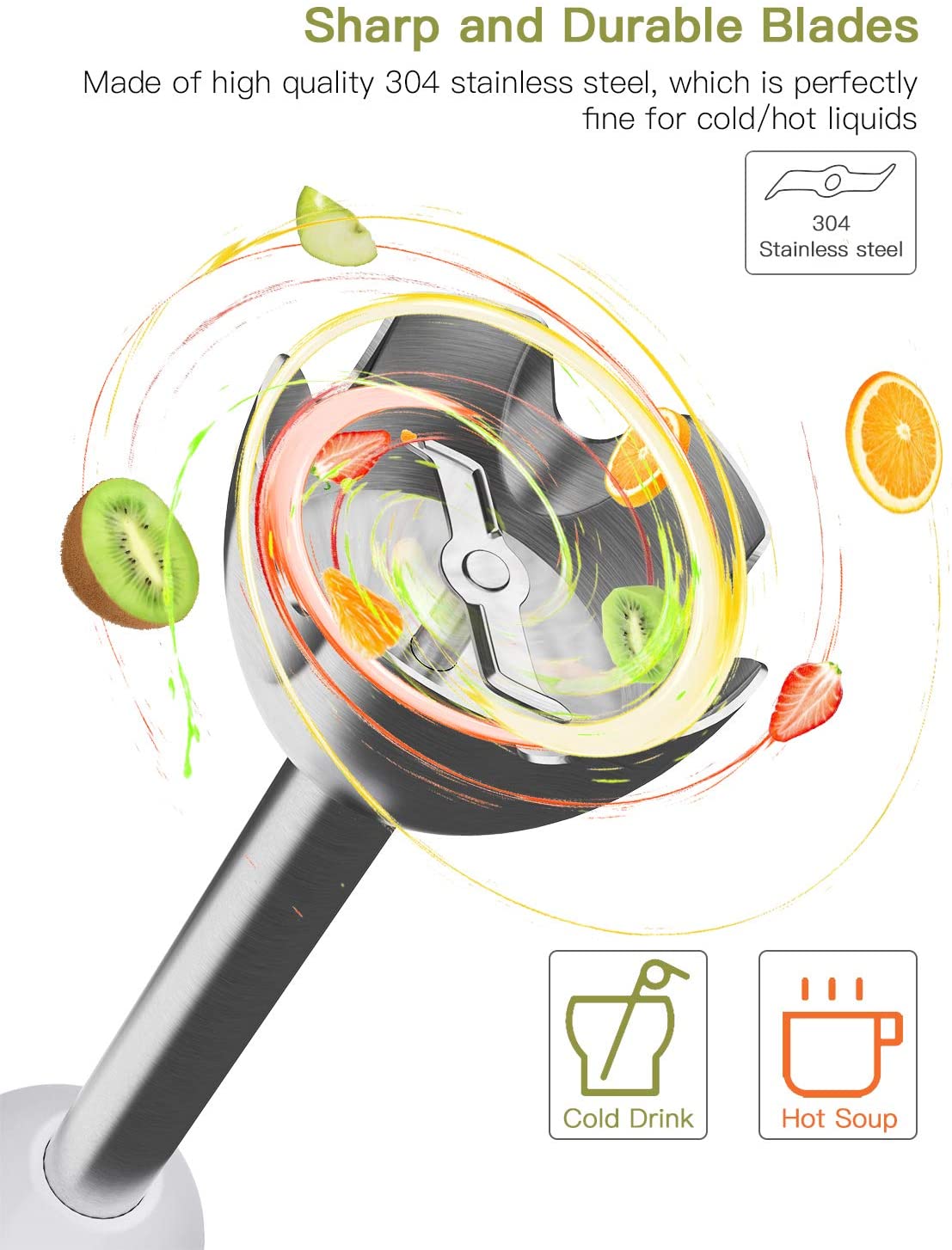 Homgeek 5in1 Hand Blender Set