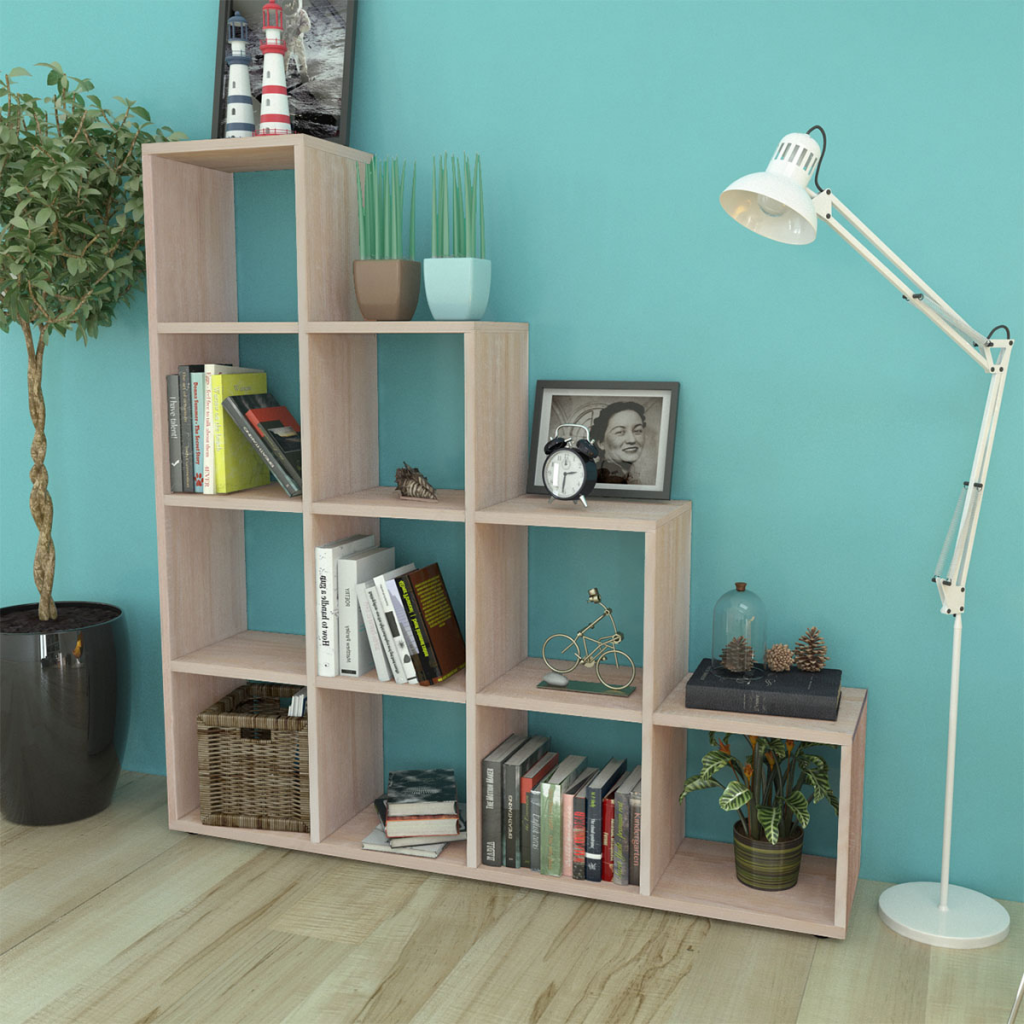 moderne treppe bucherregal, nur 114.66€, treppe bücherregal / anzeigen-regal 142 cm eiche, Design ideen