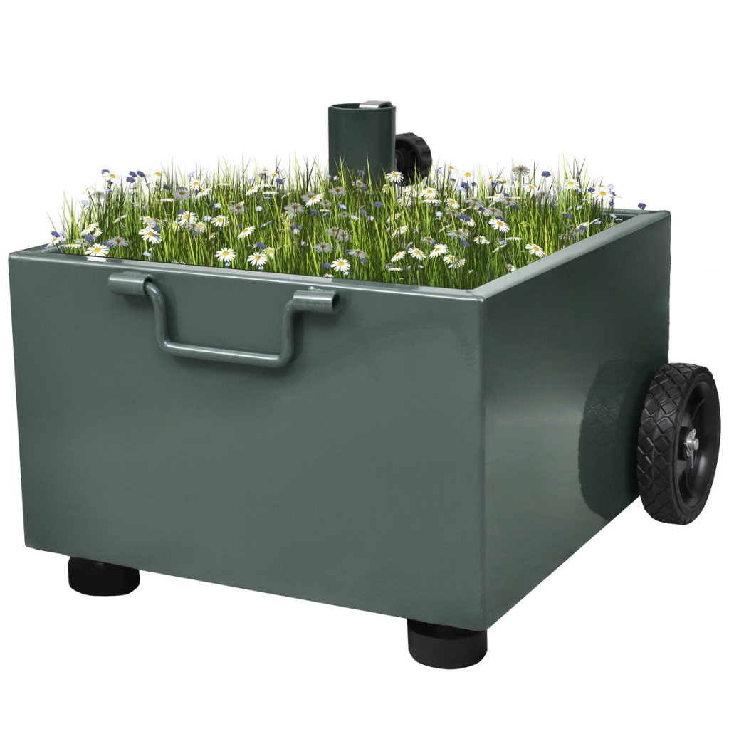 Outdoor Umbrella Stand Plant Pot Smoky Green