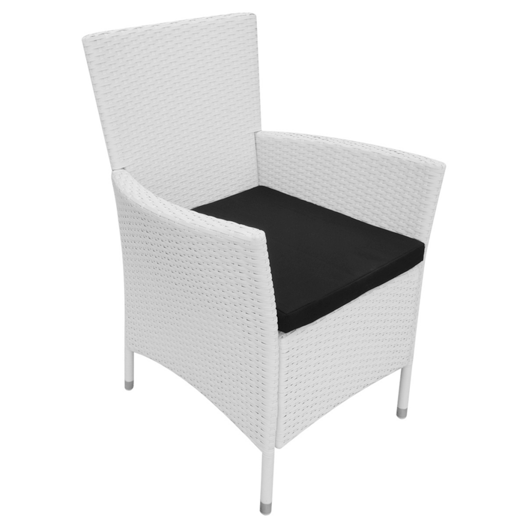 White 13 Piece Garden Dining Set Poly Rattan Cream Lovdock 13 Piece Garden Dining Set Poly Rattan Cream White