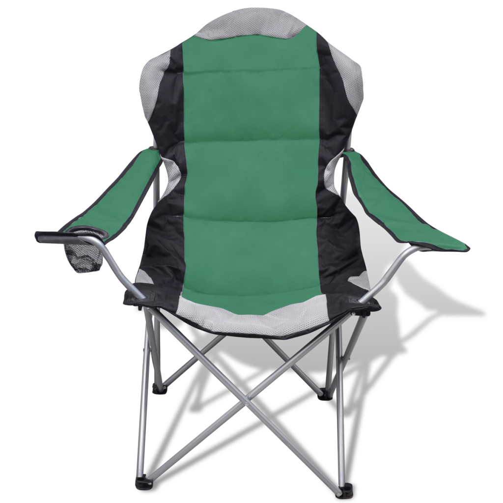 Folding Chair September 2 pieces Chairs Outdoor XXL with Green Bag