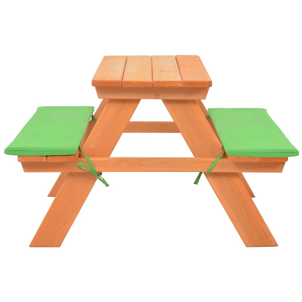 Festnight Children's Garden Picnic Table with Benches 89x79x50 cm Fir