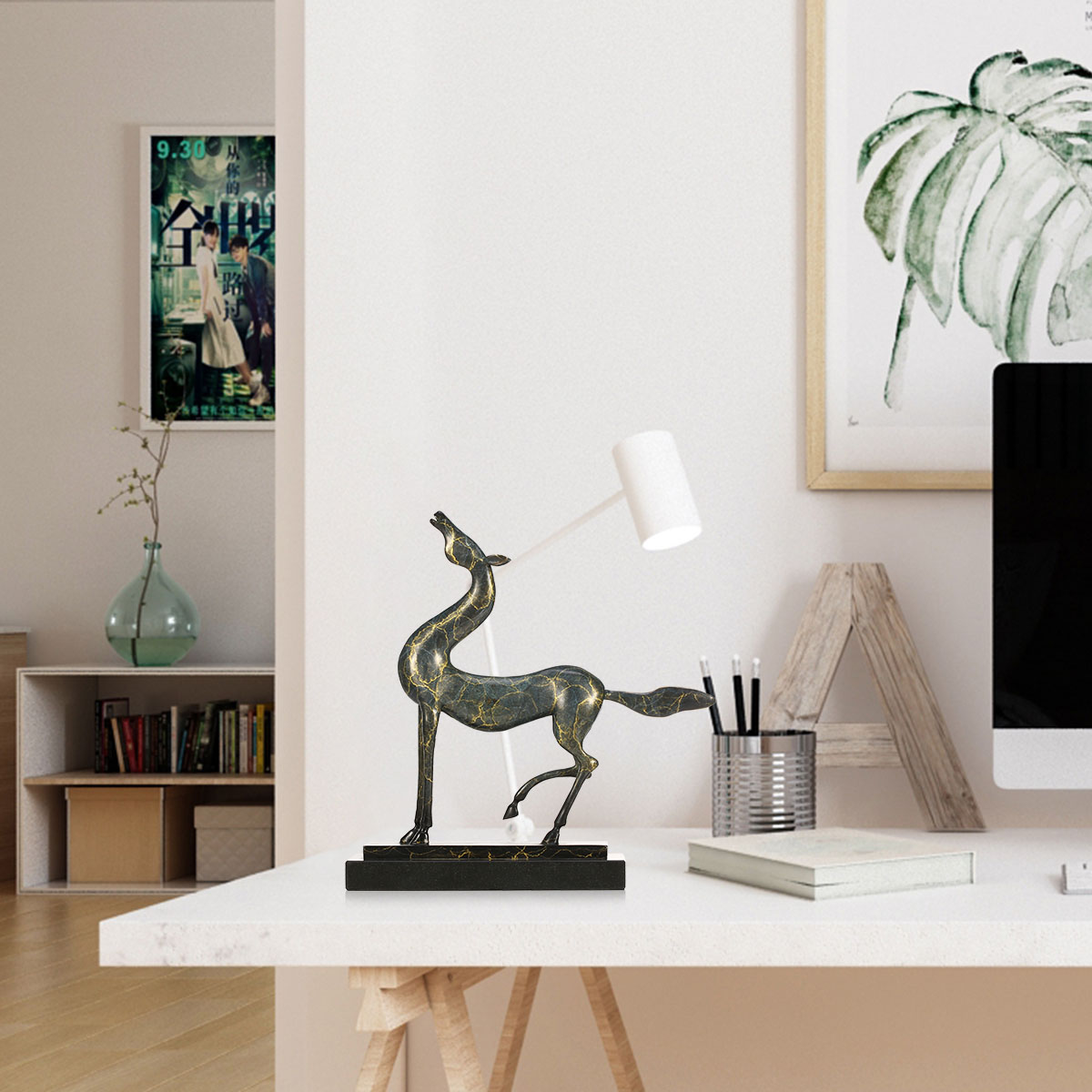 Best And Bronzed Raising Head Horse Decor Statue Gifts Home Raising Head Horse Decor Statue Gifts Home Decoration Accents Modern Collectible Figurine Art Artist Designed Handmade Sculpture