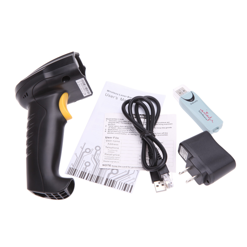 2.4G Wireless Laser Scan Barcode Bar Code Scanner Handheld Decoder