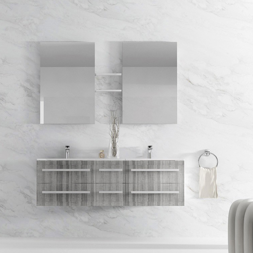 Petite Salle De Bain Chaleureuse ~ meuble de salle de bain double vasque 5 coloris disponibles nterougehome Petite Salle De Bain Chaleureuse ~ meuble de salle de bain double vasque 5 coloris disponibles nterougehome
