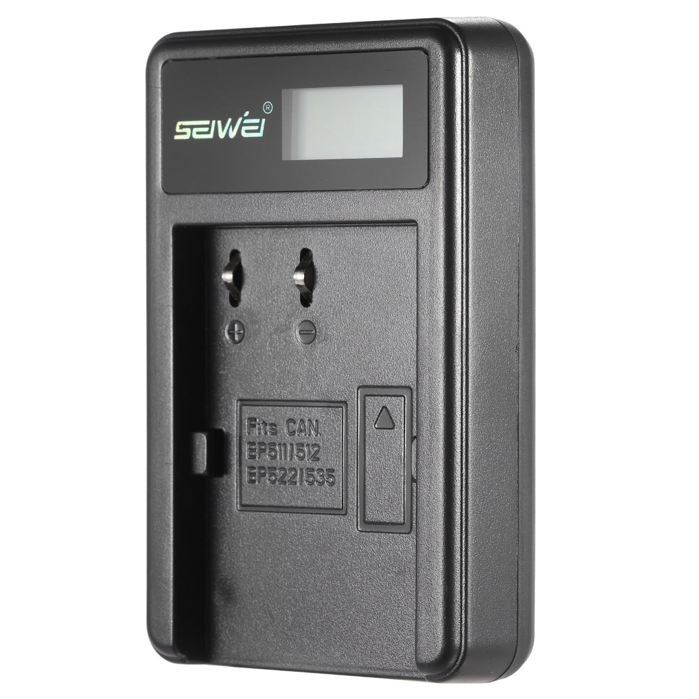 2 Pack 7.4V 2000mAh Rechargeable Liion Camera Battery with LCD USB