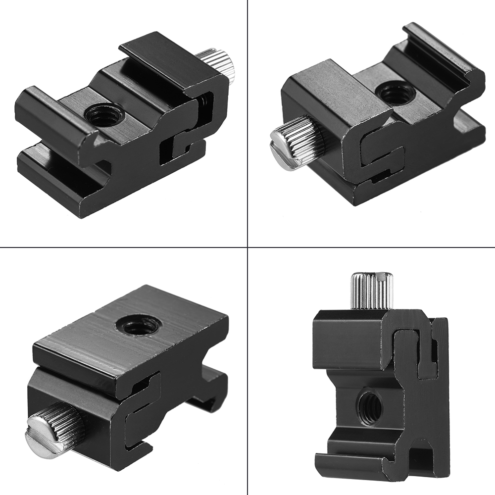 Andoer Metal Flash Speedlite Hot Shoe Mount Adapter Adjustable Breadth