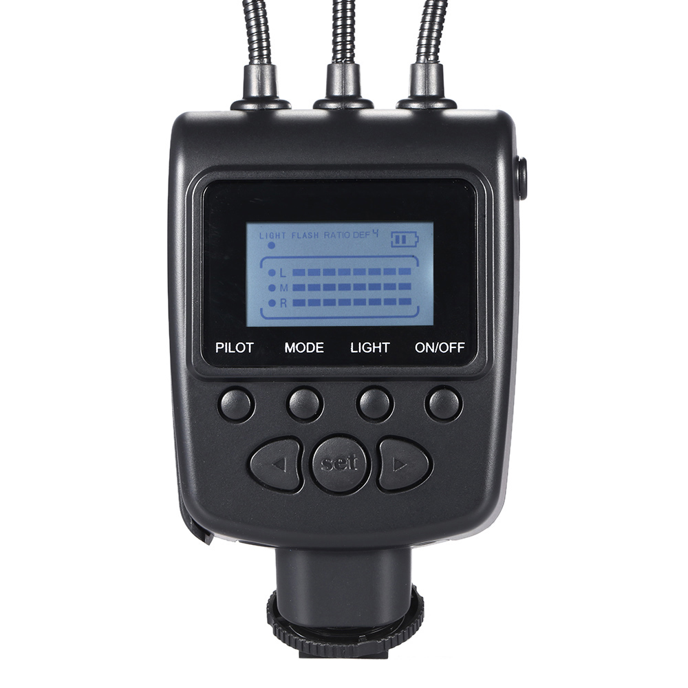 ML3D Magic LED Macro Flash Light Lamp Speedlite GN31 5500K Metal Hose