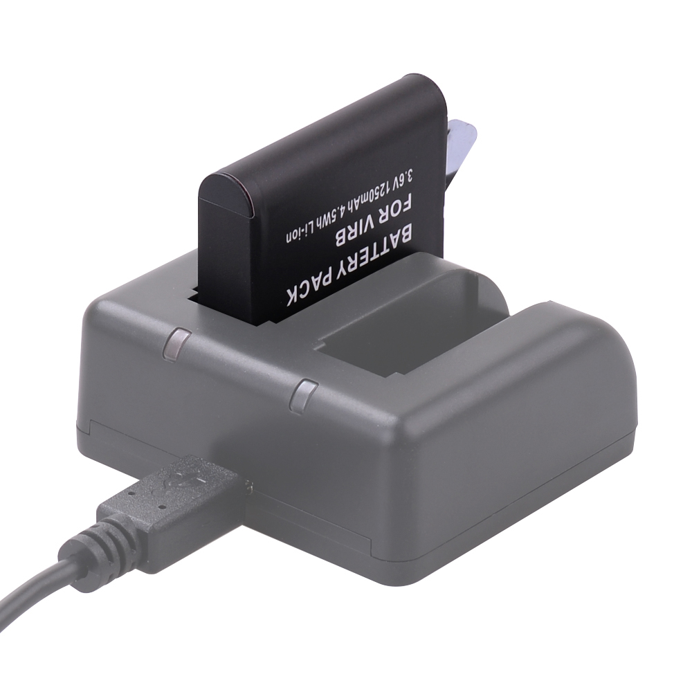 3.6V 1250mAh Rechargeable Liion Battery Action Camera Battery for