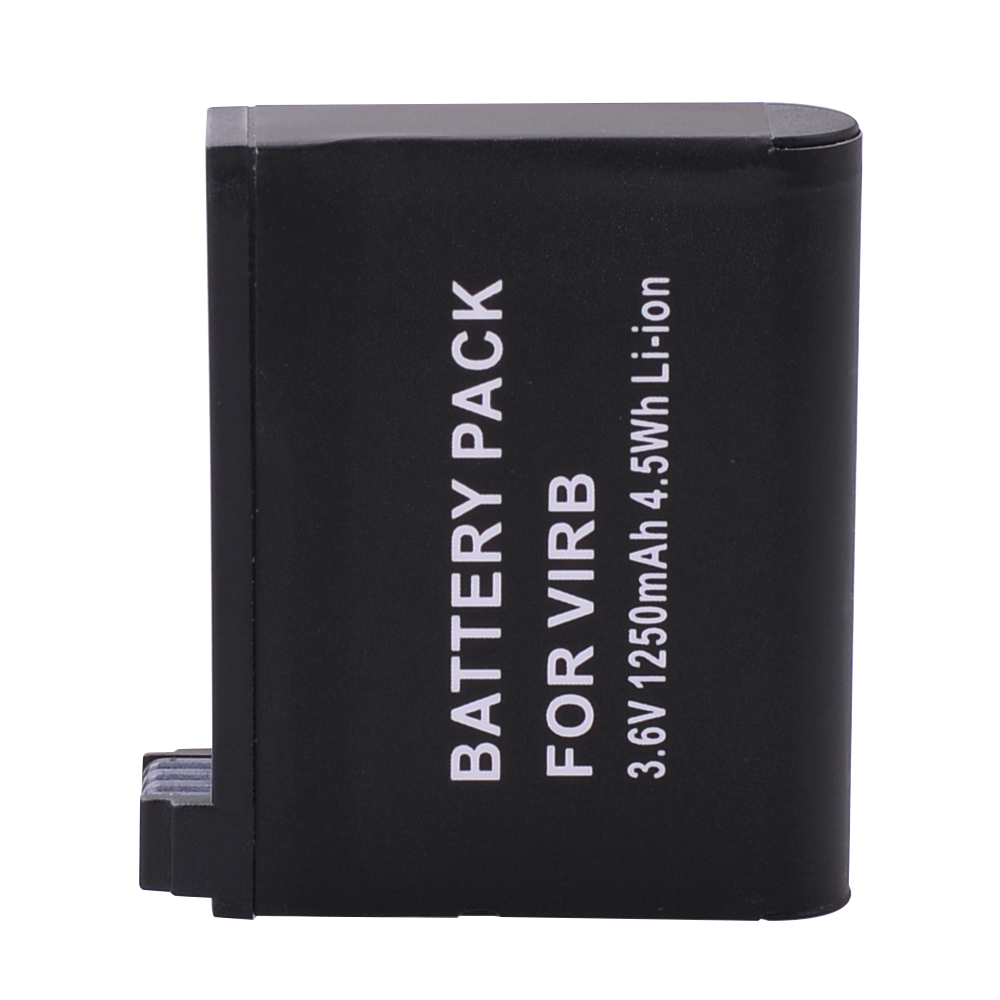 3.6V 1250mAh Rechargeable Liion Battery Action Camera Battery for Garmin VIRB Ultra 30 Camera