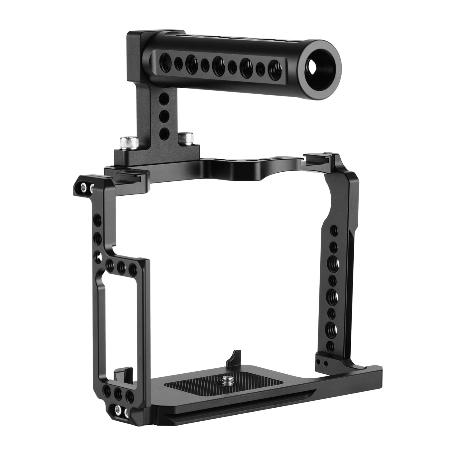 Andoer Camera Cage + Top Handle Kit Aluminum Alloy with 1/4 Inch & 3/8