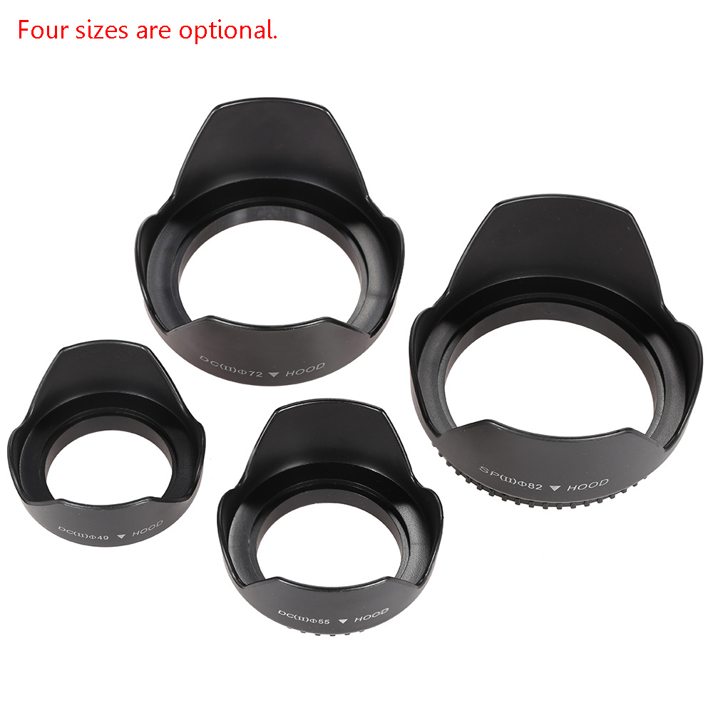 82mm Reversible Universal Flower Type Lens Hood Accessory for Canon