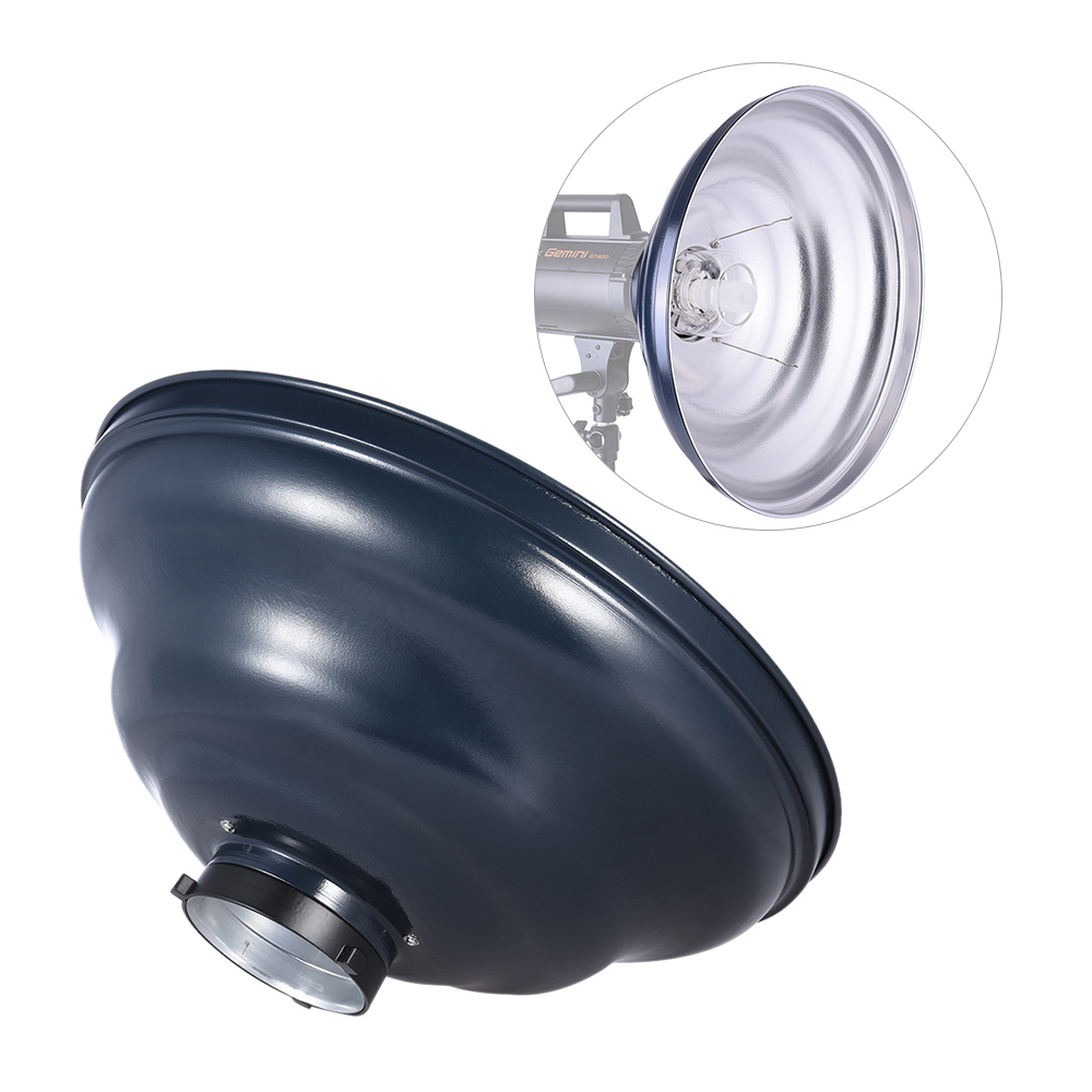 41cm / 16in Waved Beauty Dish Reflector with Soft Cloth Two