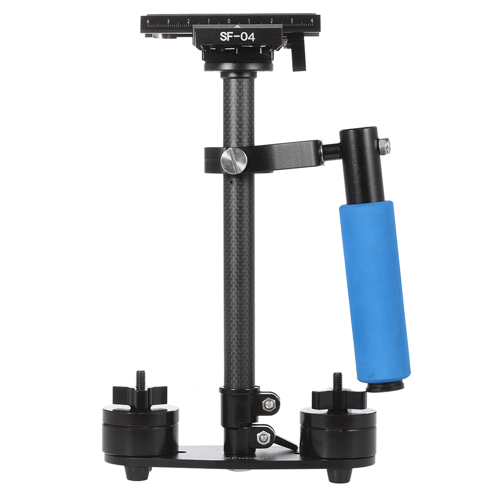 Carbon Fiber Mini Handheld Handle Grip Video Camera Stabilizer with