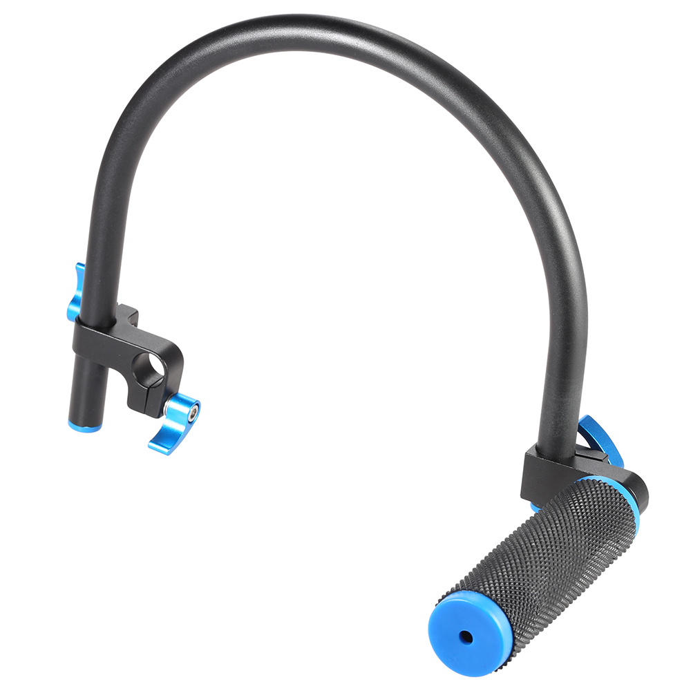 15mm C Shaped Bracket with Top Handle Grip for DSLR Camera DV Camcorder