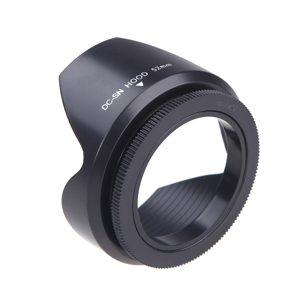 DCSN HOOD 52mm Screw Mount Flower Crown Lens Hood Petal Shape for