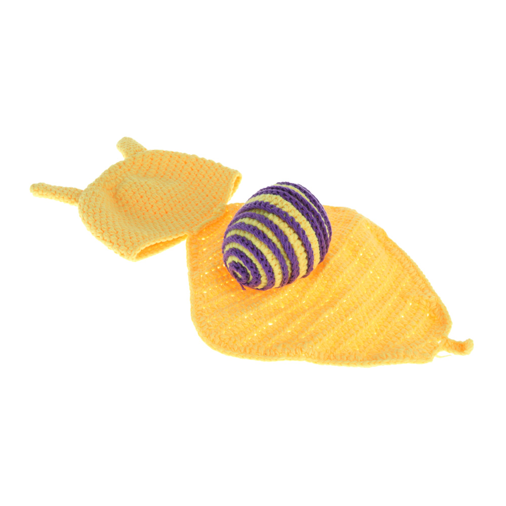 Baby Infant Snail Crochet Knitting Costume Soft Adorable Clothes Photo