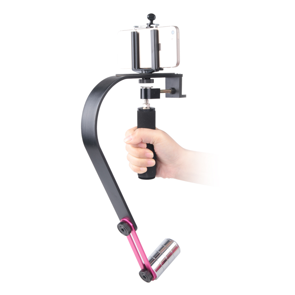 Video / Cam Stabilizer Handheld Handle Grip Steadicam with Phone Clip
