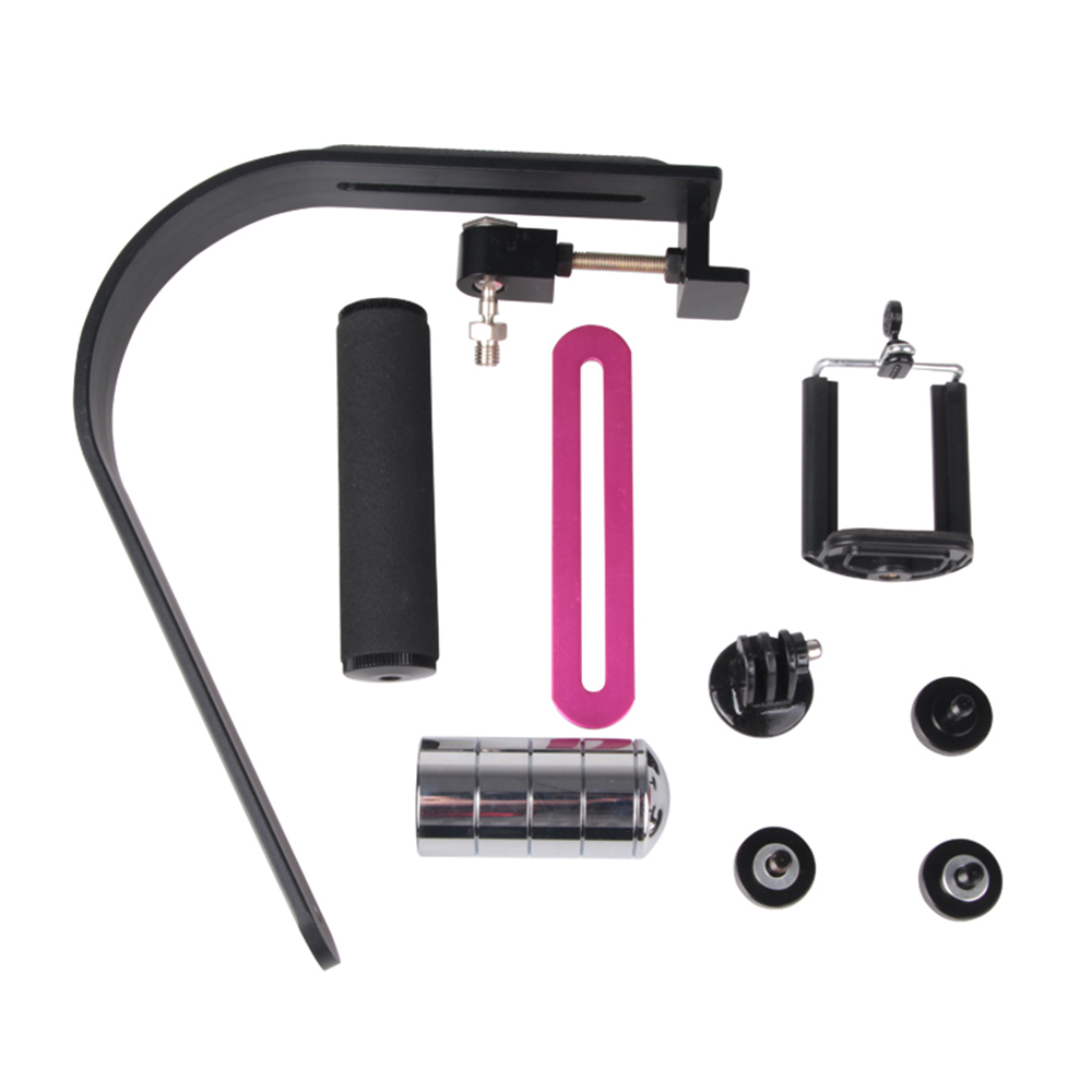 Video / Cam Stabilizer Handheld Handle Grip Steadicam with Phone Clip