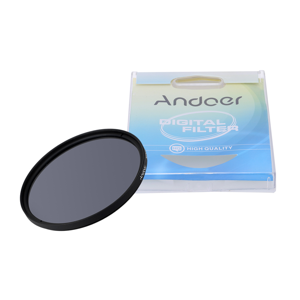 Andoer 55mm ND4 Filter Neutral Density Photography Filter for Nikon