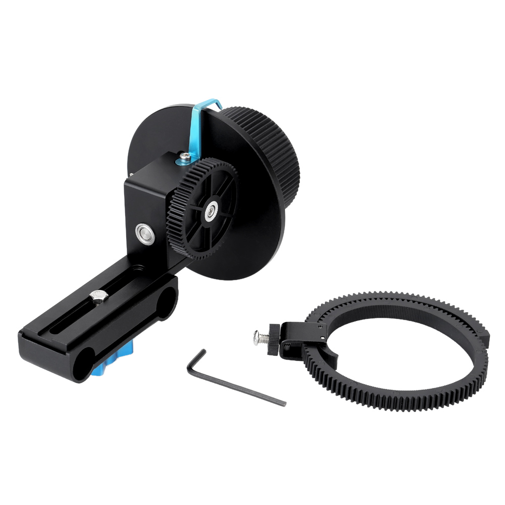 Quick Release Clamp Follow Focus FF with Gear Ring for Canon Nikon Sony