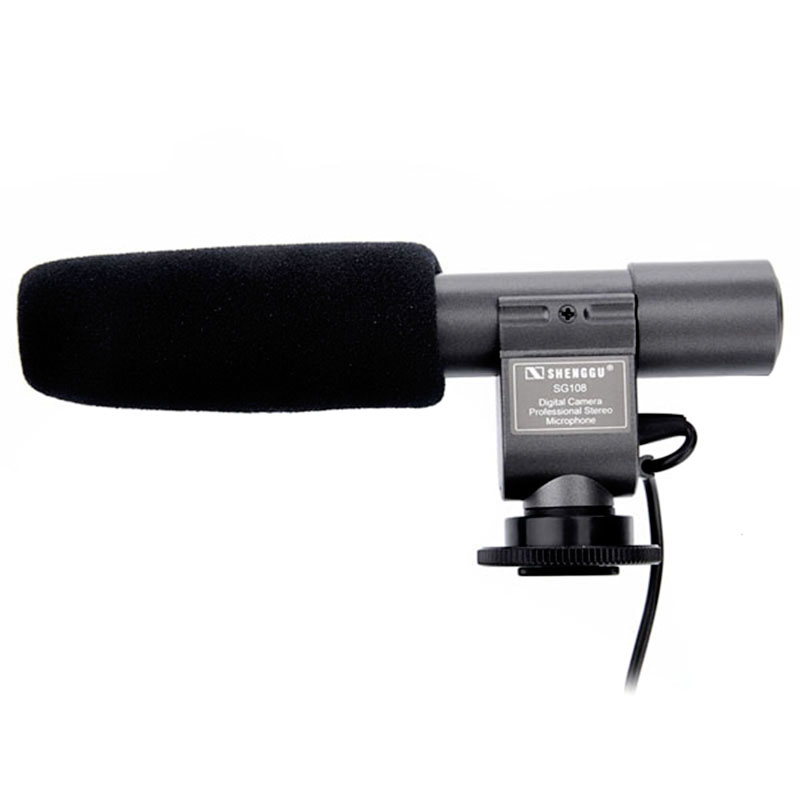 Professional Stereo Electret Condenser Microphone for 3.5mm Mic Digital Camera DSLR DV Handycam