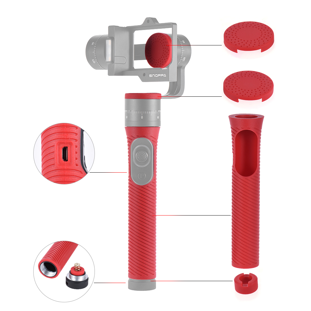 Silicon Rubber Protective Handle Cover Comfortable and NonSlip Handle Silicone Case Kit for