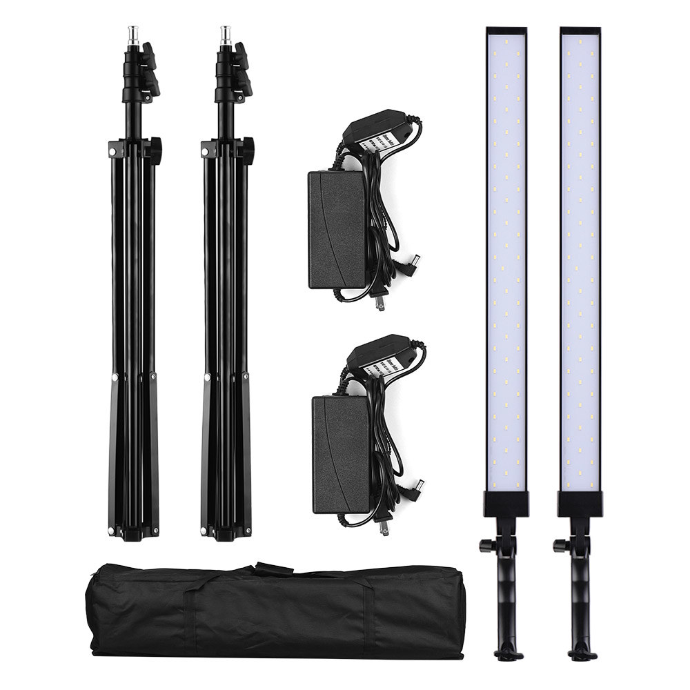 Andoer 81cm/31.9in Handheld LED Lighting Kit 90Pcs 30W Beads Dimmable