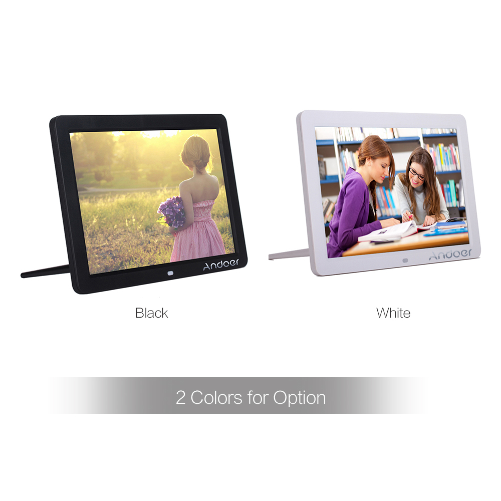Andoer 12" Wide Screen HD LED Digital Picture Frame Digital Album High