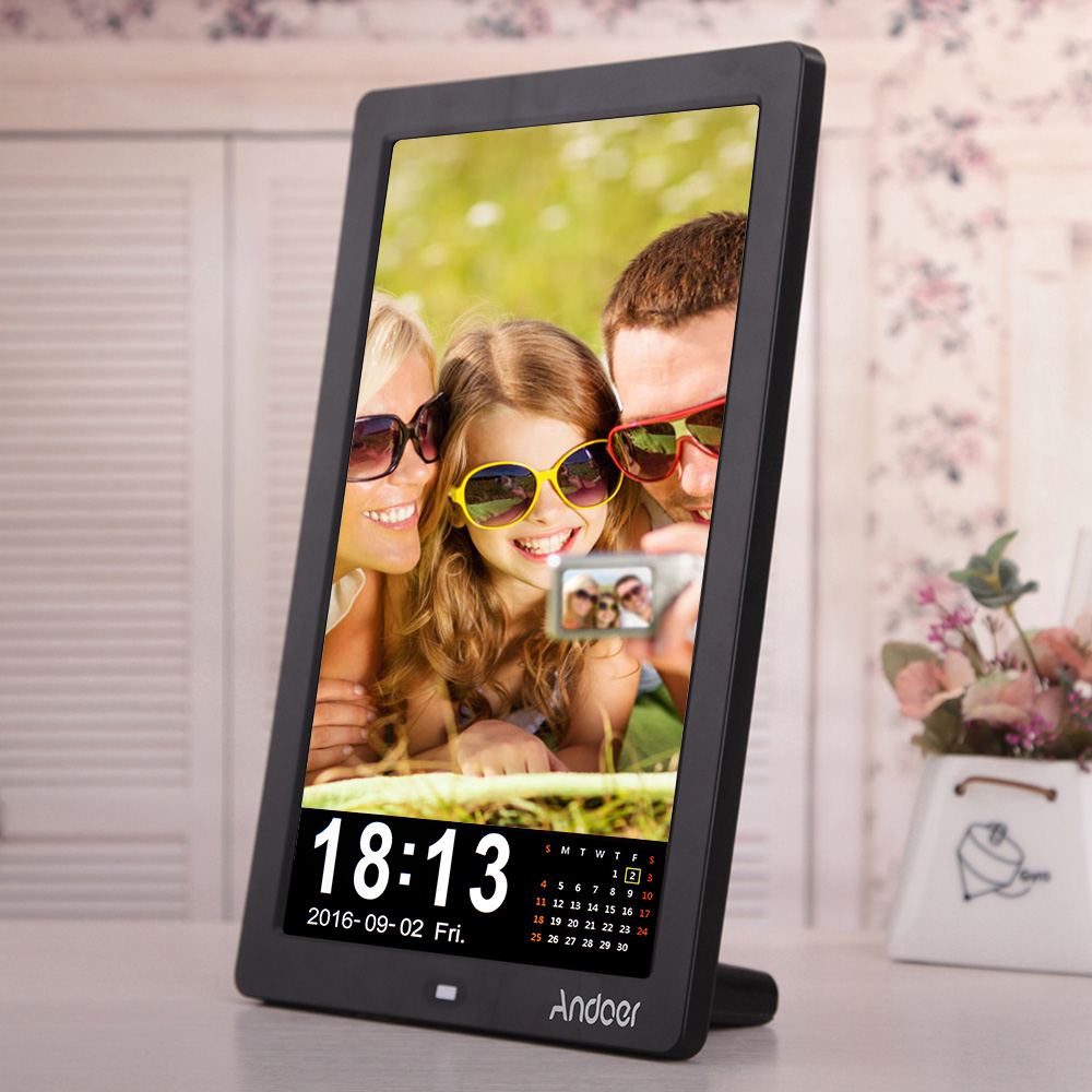 Andoer 12" LED HD Digital Photo Picture Frame 1280 * 800 Desktop Frame