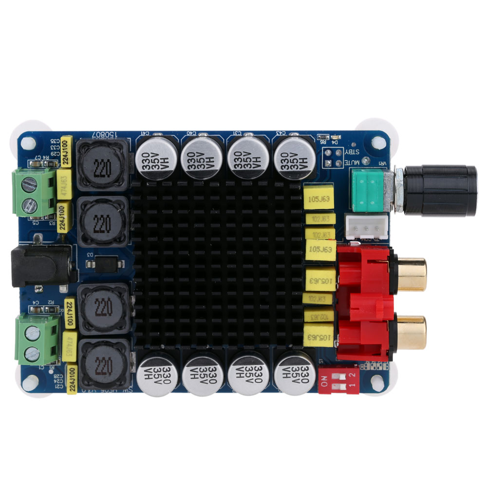 TDA7498 Dual-Channel Class D 2X100W Audio Stereo Amplifier Board Component Power TDA7498 Dual-Channel Class D 2X100W Audio Stereo Amplifier Board Component Power