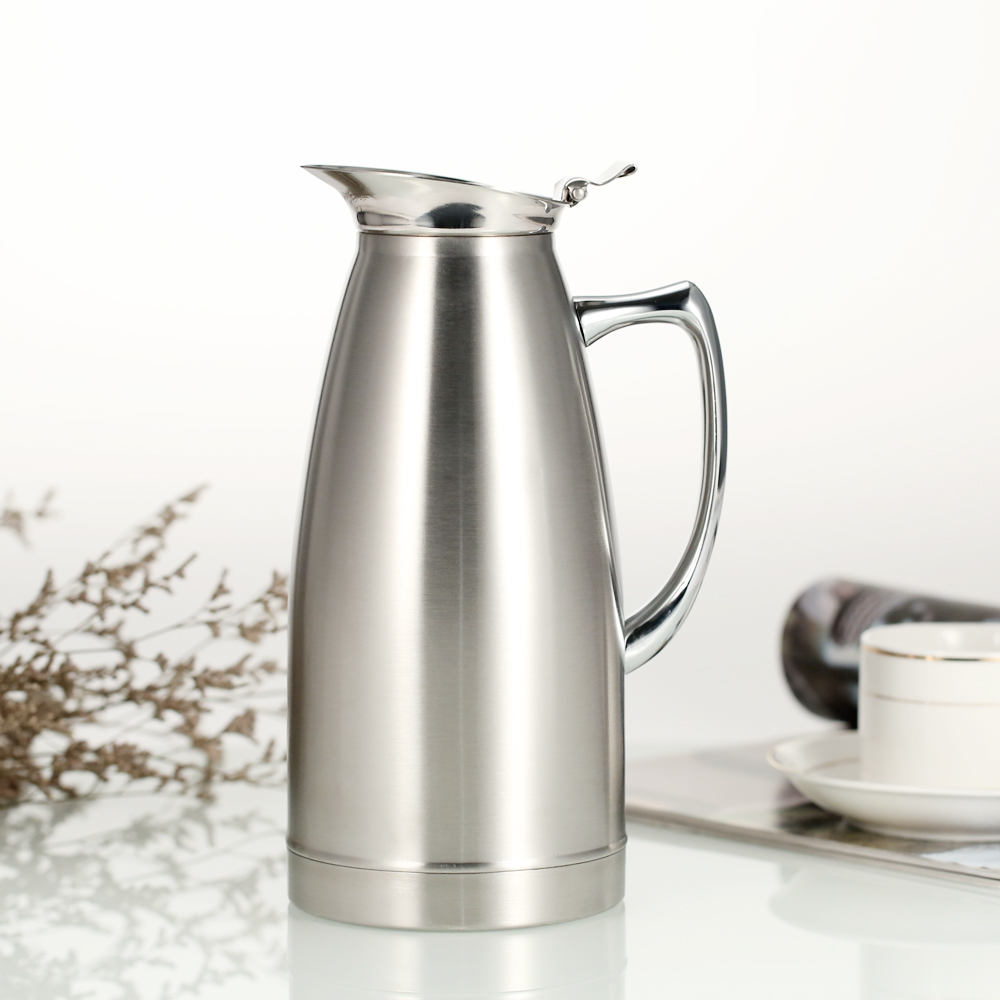 Anself 1L Large Capacity High Quality Stainless Steel Double Walled