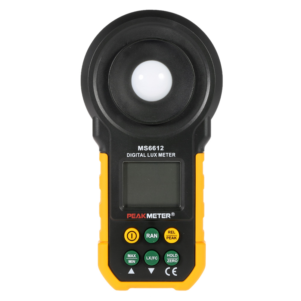 PEAKMETER MS6612 Digital Lux Meter Handheld Multifunction Meter for