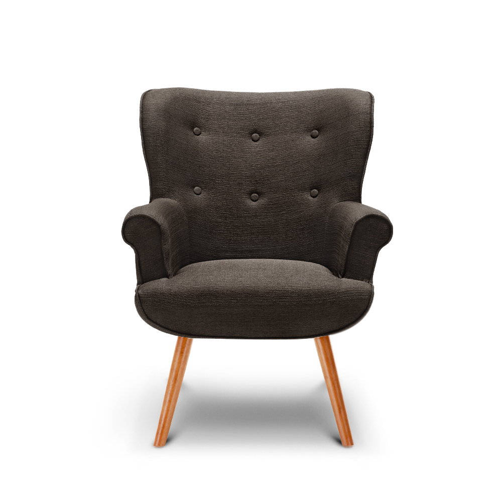 Fauteuil De Séjour Ultra Confort Style Scandinave Dossier Haut 2