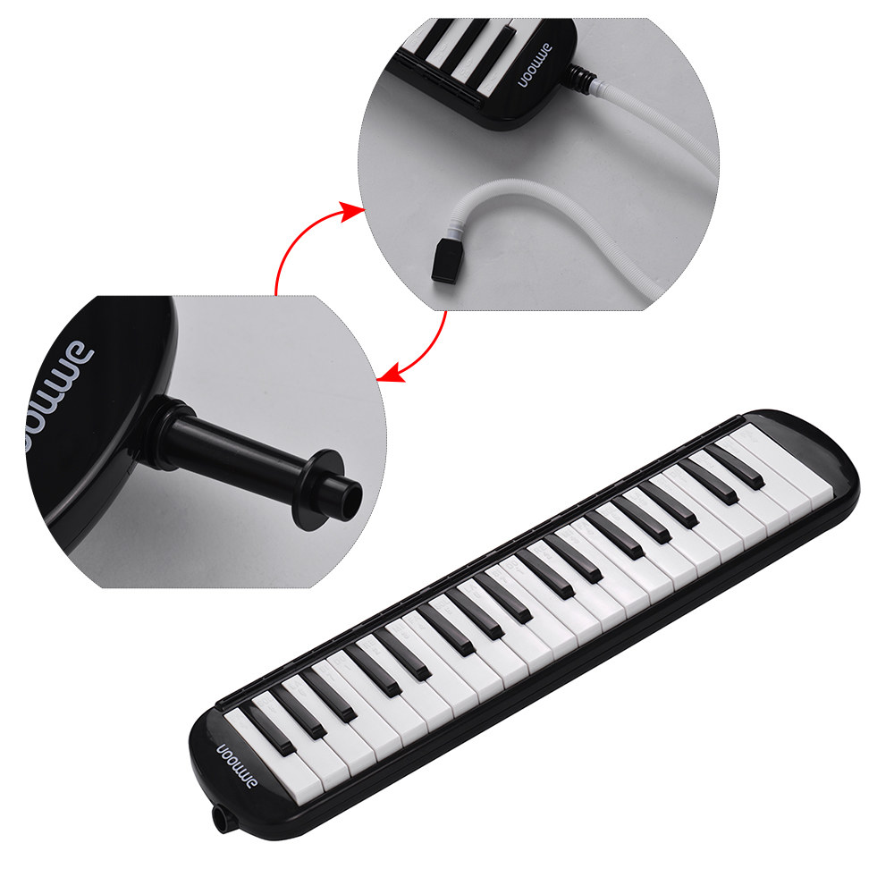 37 Keys Melodica Pianica Piano Style Keyboard Harmonica Mouth Organ