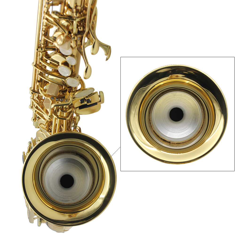 Andoer 5in1 Tenor Saxophone Sax Aluminum Alloy Mute Mouthpiece Patch