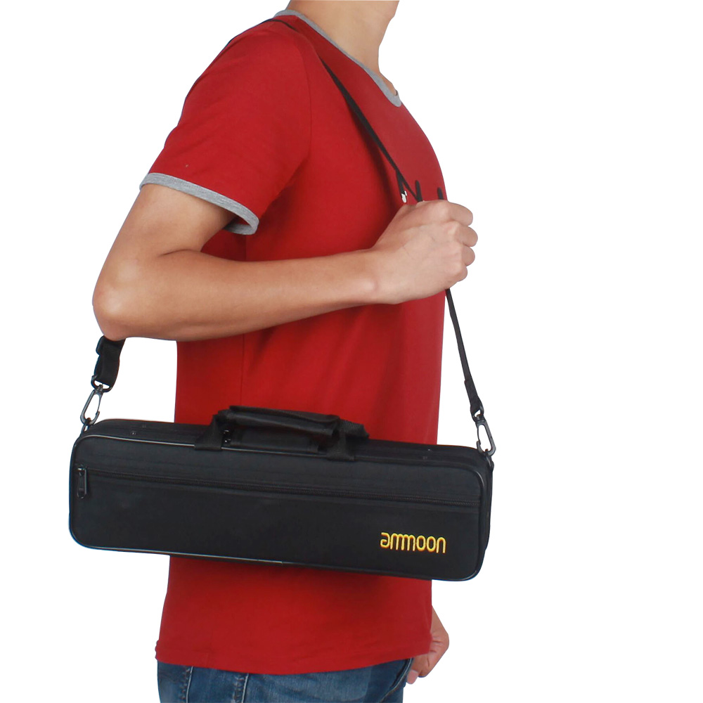 Flute Case Gig Bag Backpack Box Waterresistant 600D Foam Cotton