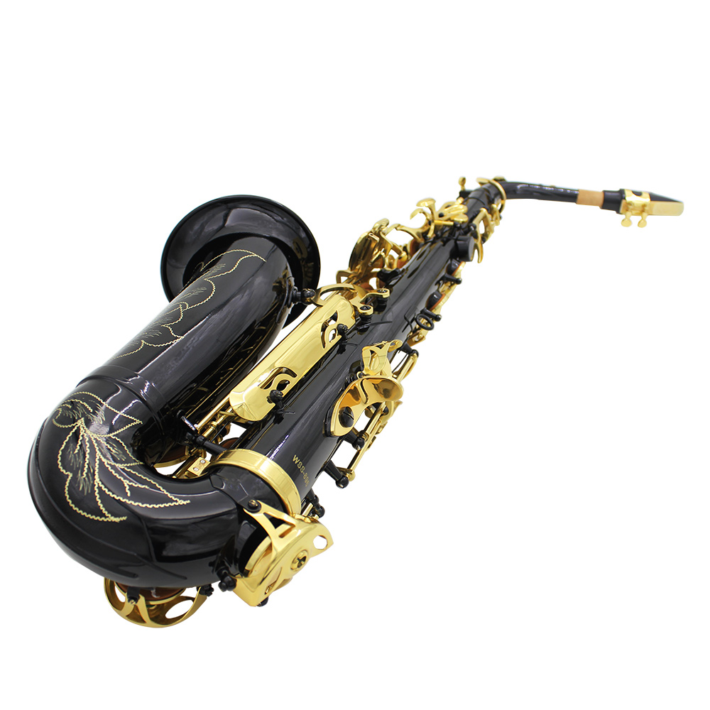 ammoon Brass Engraved Eb EFlat Alto Saxophone Sax Abalone Shell