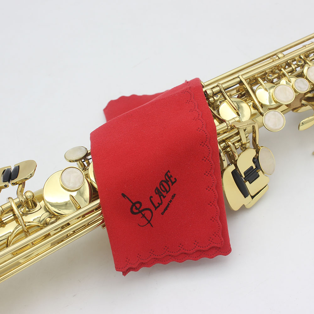 ammoon Soprano Saxophone SAX Bb Brass Lacquered Gold Body and Keys with