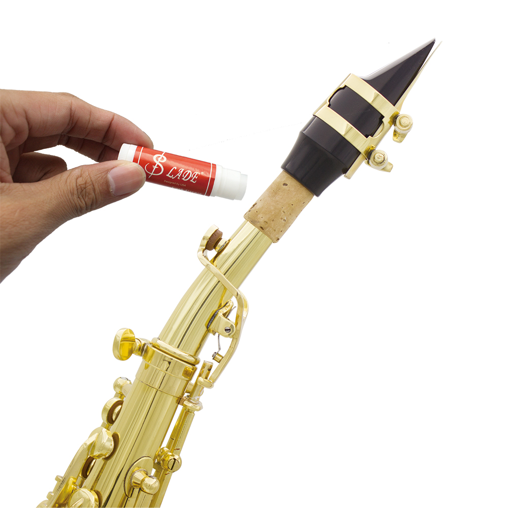 ammoon Soprano Saxophone SAX Bb Brass Lacquered Gold Body and Keys with