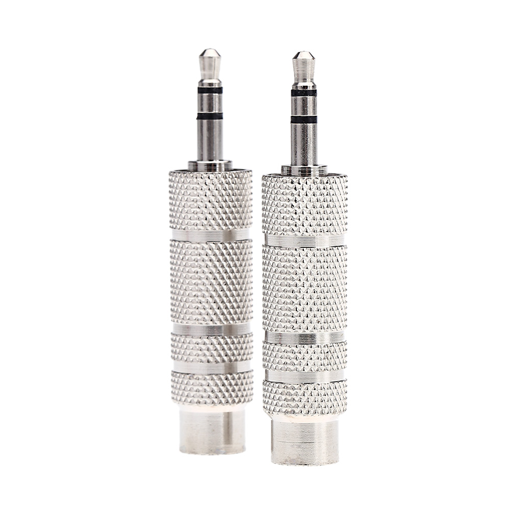 Pair of Audio Jack Adapter Convertor Stereo Plug Socket for Electric Guitars Microphone