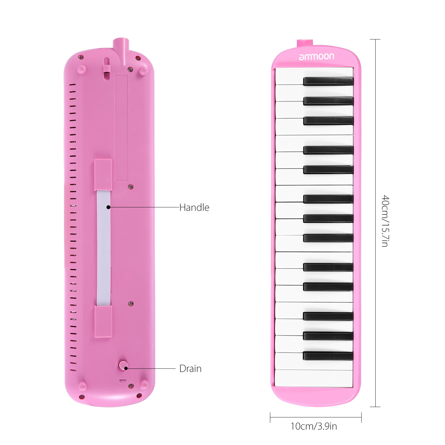 32 Key Melodica, Musical Instrument Air Piano Keyboard, Melodica Instrument With Carrying Bag (Pink