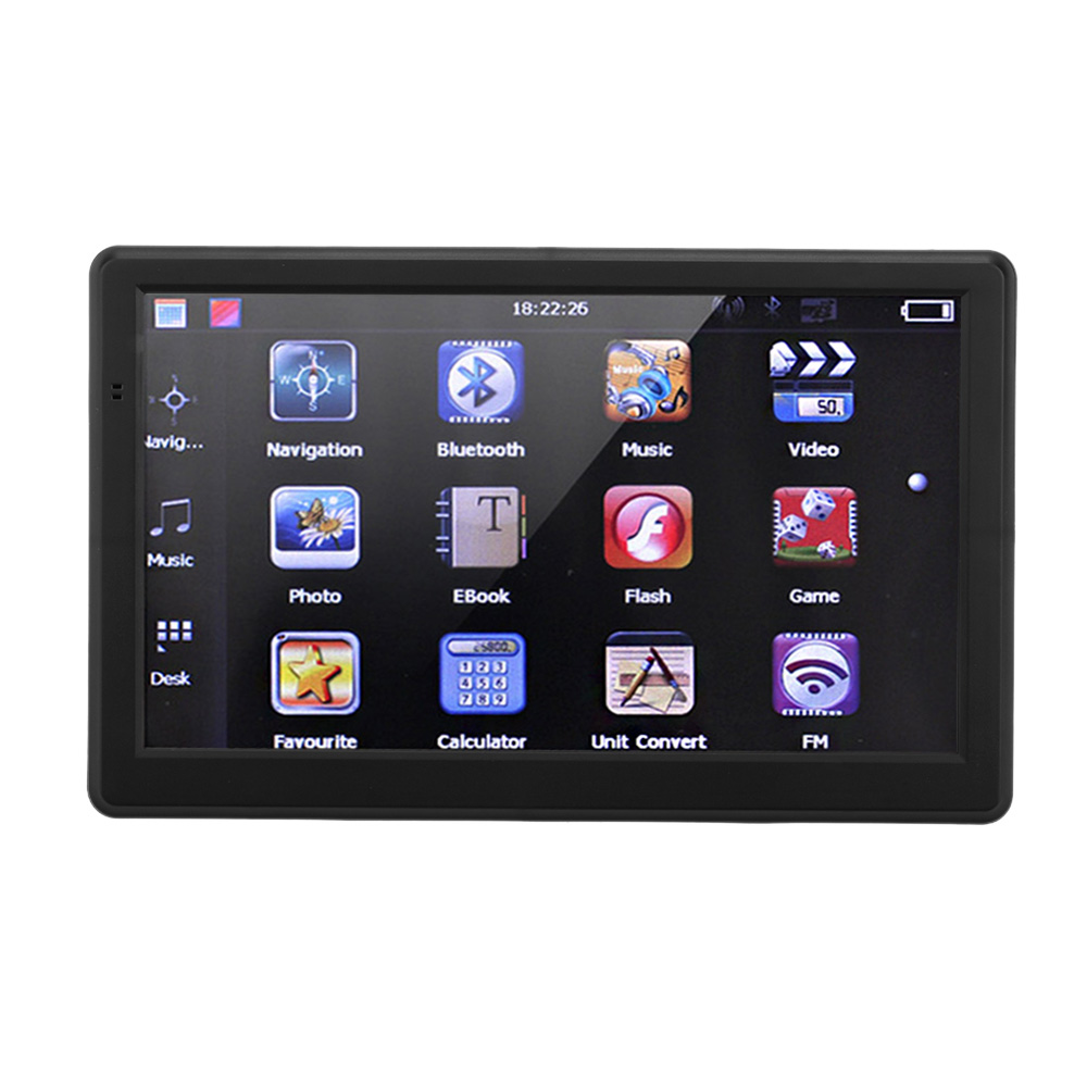 7" HD Touch Screen Portable Car GPS Navigation 128MB RAM 4GB FM Video