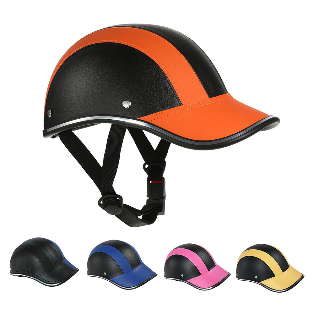 Motorcycle Helmet Half Face Baseball Cap Style with Sun Visor