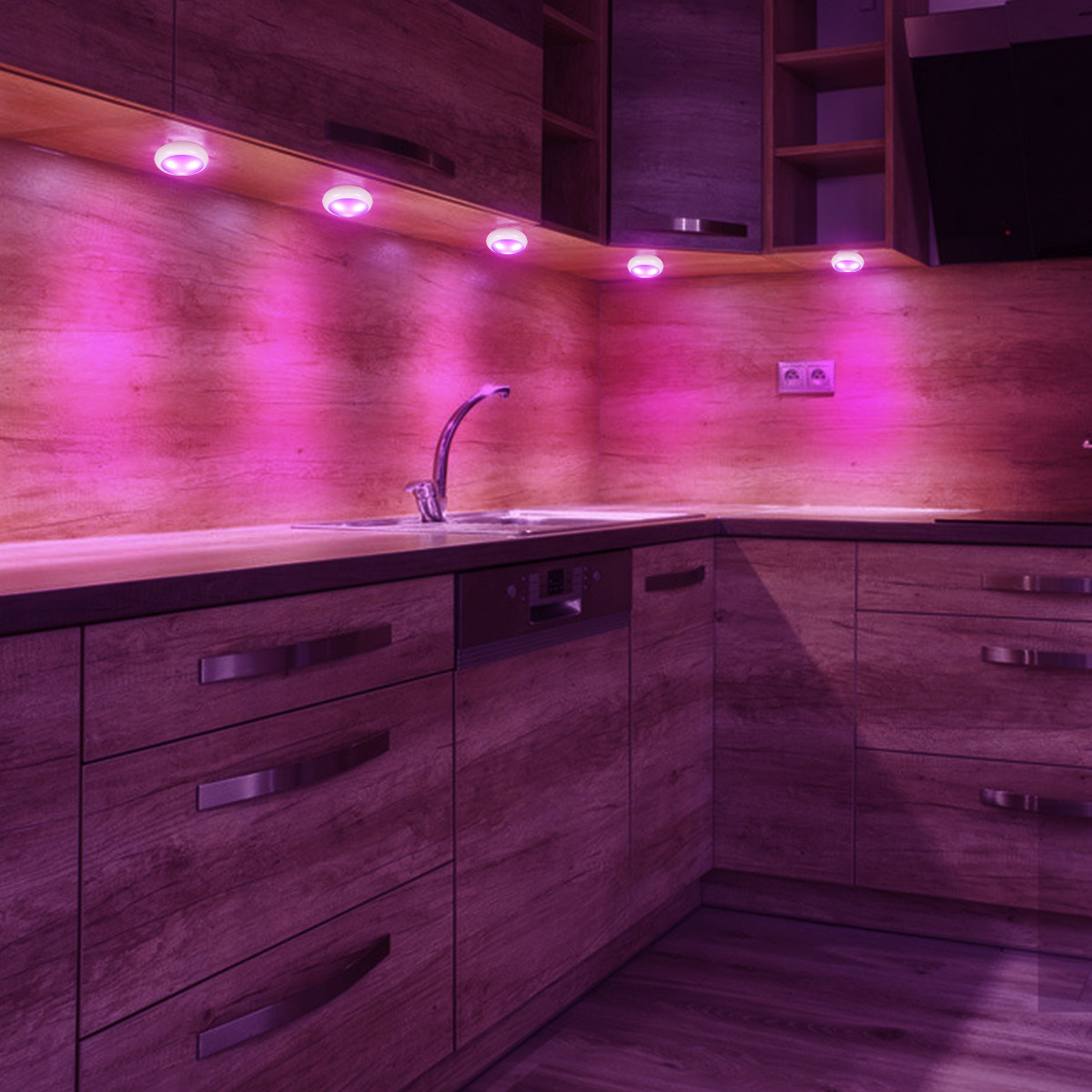 Tomshine Under Light with 2 Remote Control 16 RGBW Colors & 3