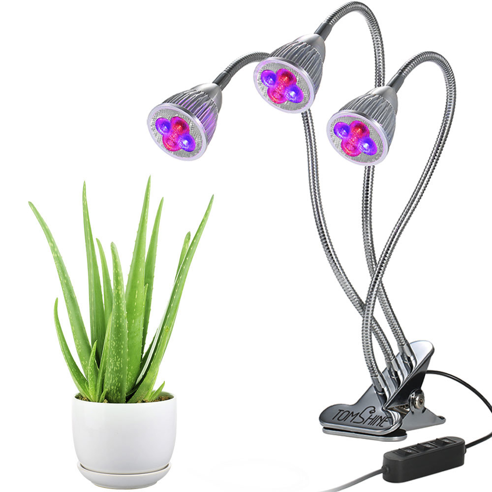 Tomshine LED Plant Grow Light，15W Red/Blue spectrum Plant Bulb with
