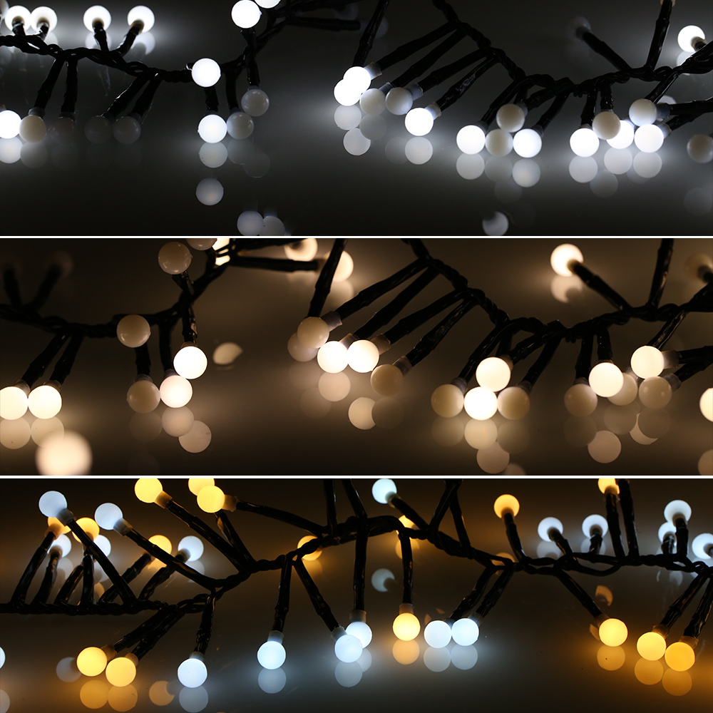 Tomshine 400 Globe LEDs 26ft String Light Firecracker Low Voltage with