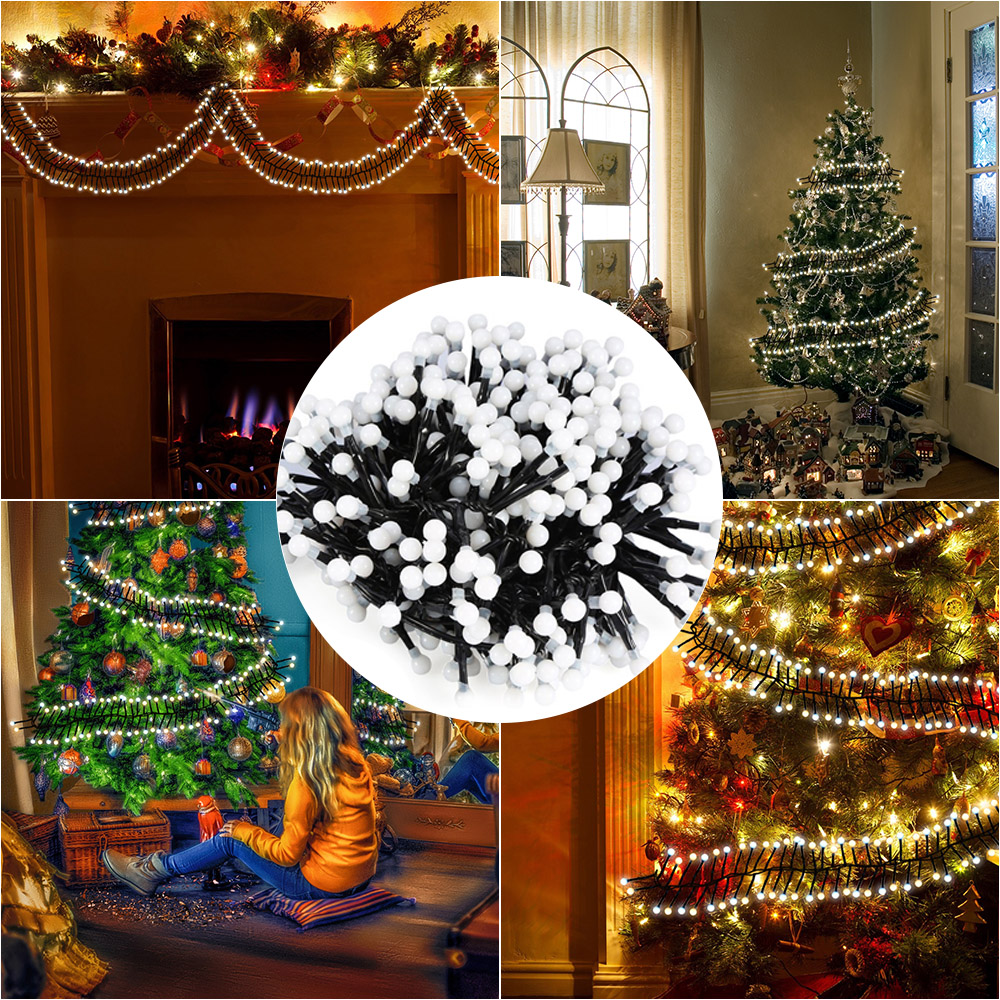 Tomshine 400 Globe LEDs 26ft String Light Firecracker Low Voltage with