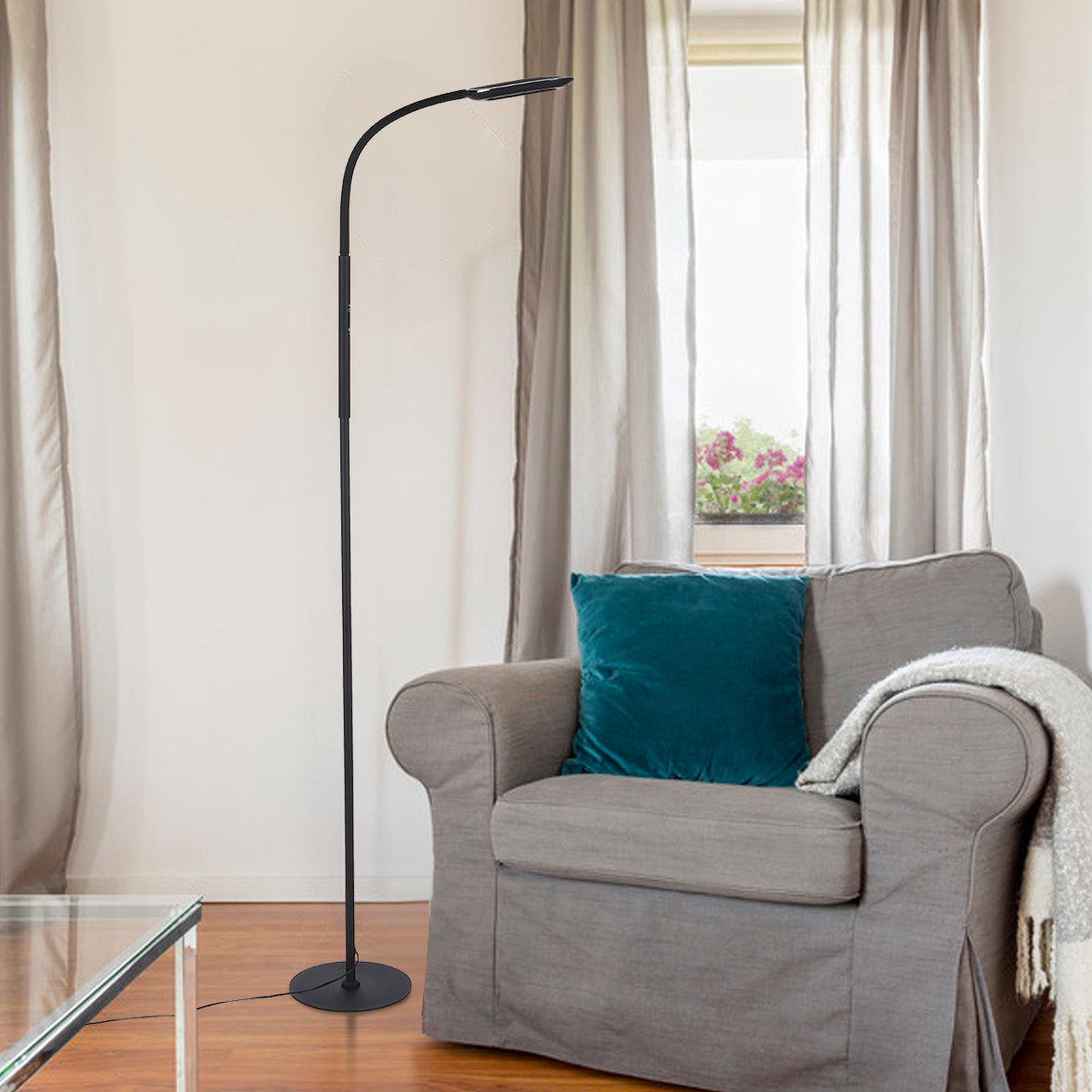 Tomshine LED Floor Lamp Remote & Touching Control High Lumens Reading